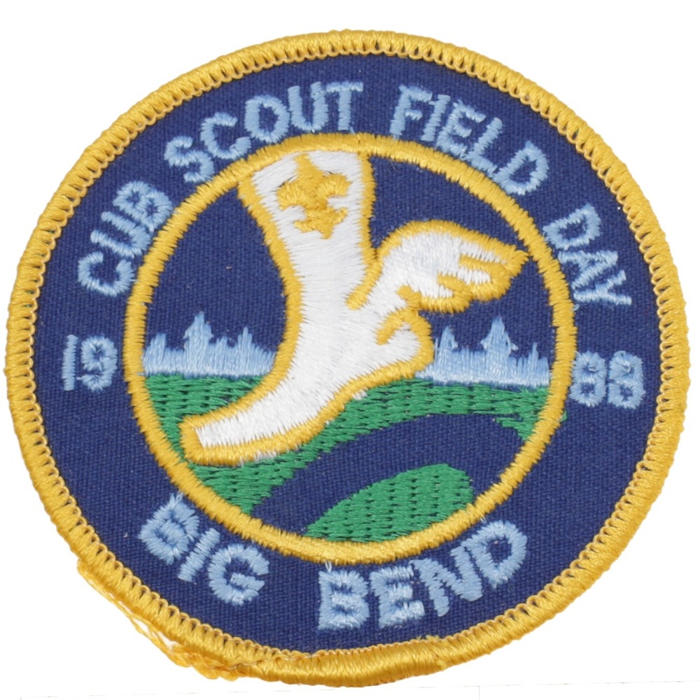 Boy Scouts of America Patch Unisex OS Blue Excellent 1988 Big Bend Field Day